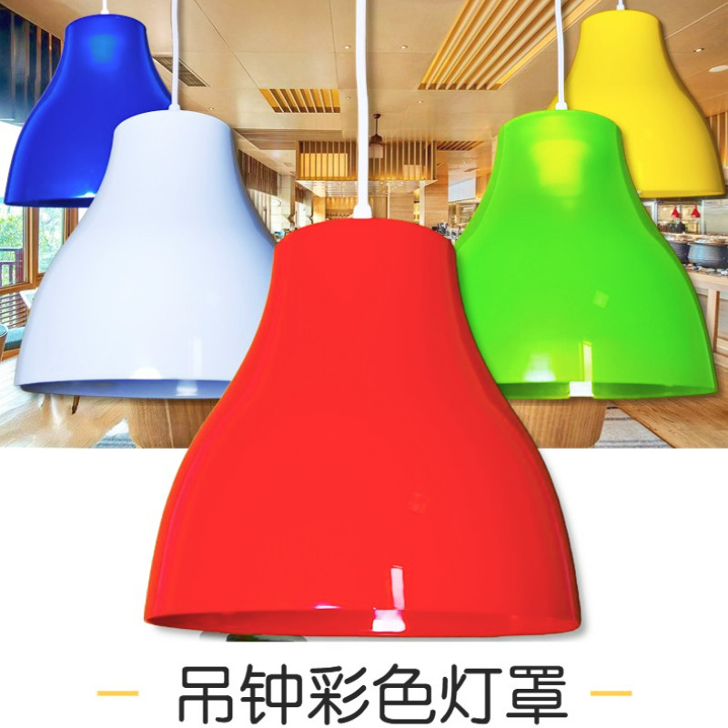 红色灯罩饭店餐厅吧台简约