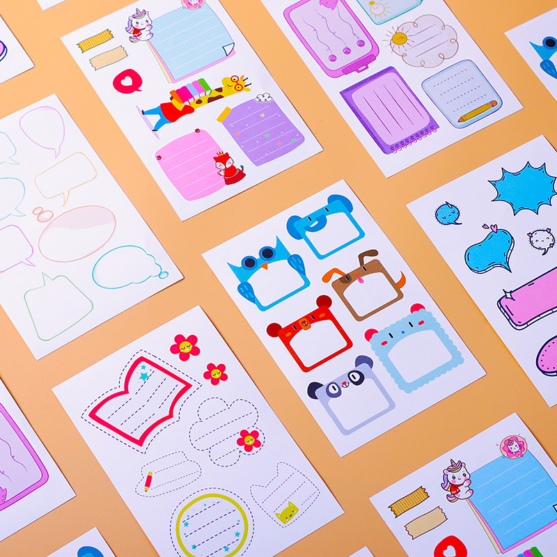 可书写对话文本框卡通卡通贴纸