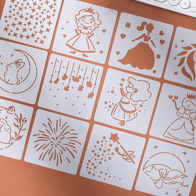 镂空画模板尺卡手抄报成长手册