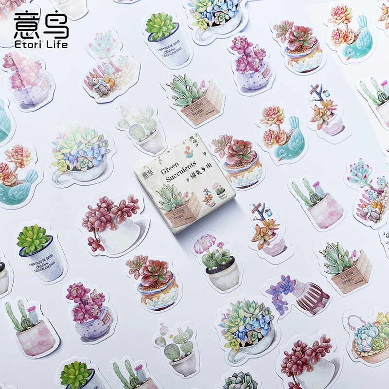 手帐贴纸可爱相册盒装