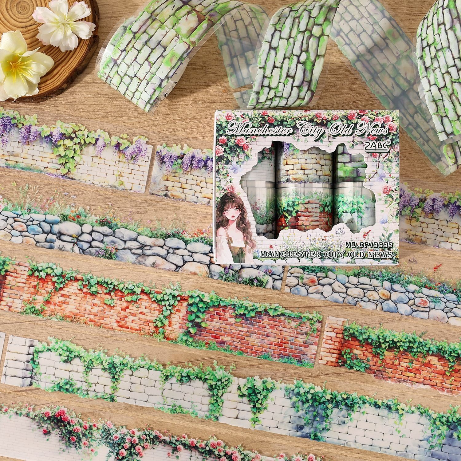 曼城旧事复古墙体纹理素材创意PET胶带手账diy造景打底装饰贴纸卷,文具电教/文化用品/商务用品,和纸胶带,淘宝优惠券,粉丝福利购,淘宝优惠卷