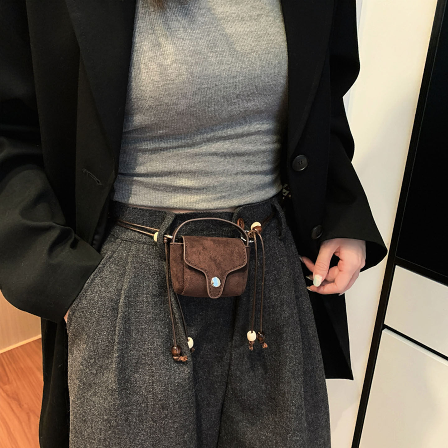 多功能小包韩版复古腰包挂饰腰带女包新款高级感装饰包收纳口红包,箱包皮具/热销女包/男包,通用款女包,淘宝优惠券,粉丝福利购,淘宝优惠卷