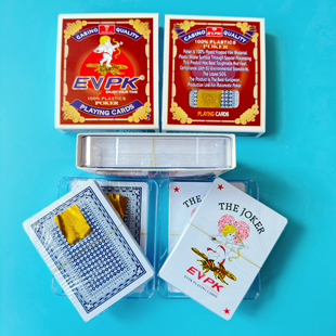 批发填坑塑料扑克EVPK蜜蜂填坑1条12盒9-王26张 麻面东北填大坑