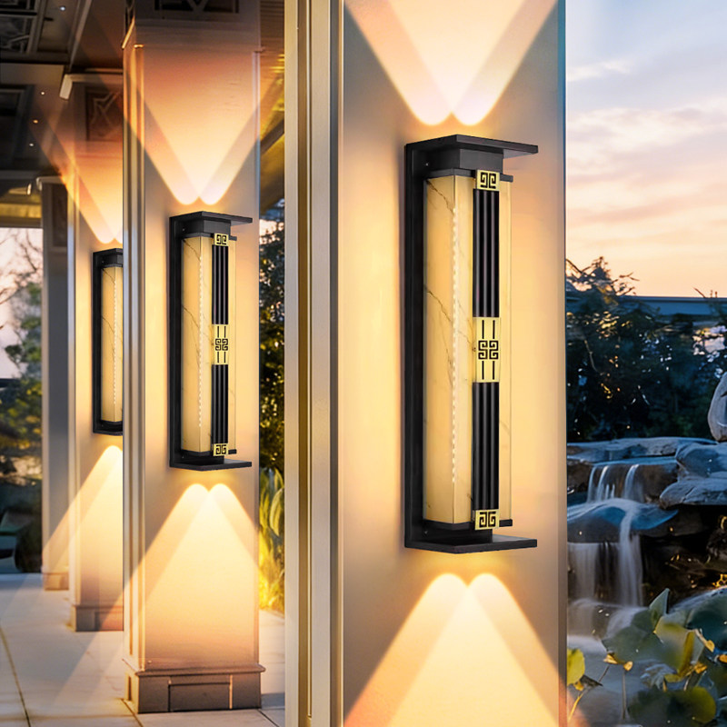 新国风上下发光LED壁灯户外防水庭院灯现代简约别墅大门过道灯