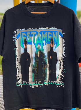 Testament圣约乐队欧美重金属摇滚hiphop高街短袖男女复古纯棉T恤