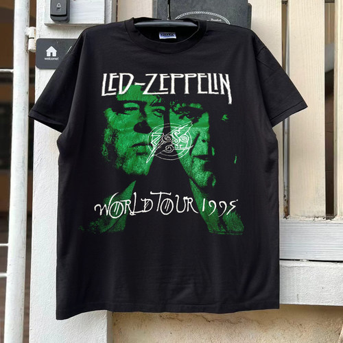 Led Zeppelin齐柏林飞艇乐队美式复古经典摇滚巡演风潮流短袖T恤