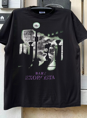 Bart Simpson美式复古恶搞潮流半袖波普艺术高级感潮牌短袖T恤