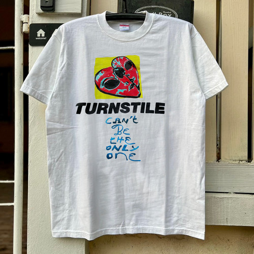 Turnstile金属核乐队美式复古街头休闲半袖oversize简约短袖T恤