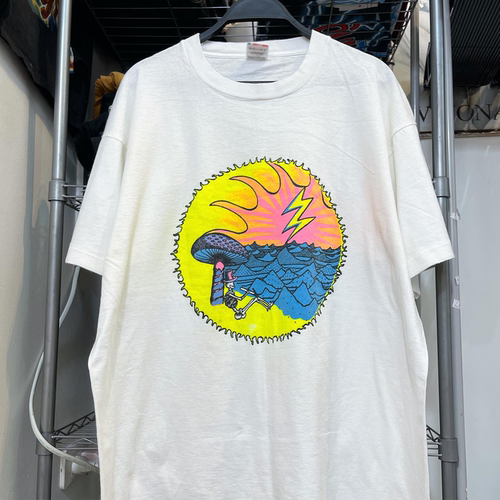Grateful Dead乐队迷幻艺术风vintage古着小众设计感西海岸半袖潮