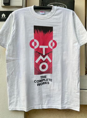 OTOMO大友克洋美式复古重磅棉高街半袖原宿风oversize纯棉短袖T恤