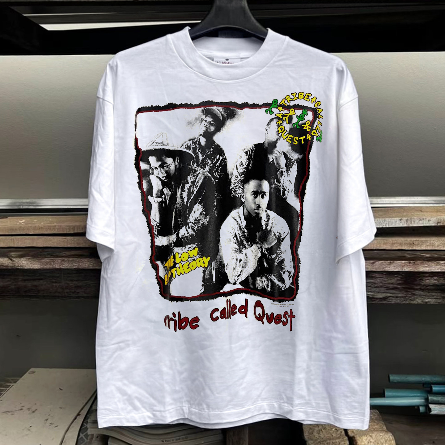 A Tribe Called Quest乐队美式复古街头潮牌oldschool纯棉短袖T恤