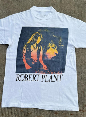 Robert Plant罗伯特普兰特美潮复古宽松高级感cityboy短袖T恤男