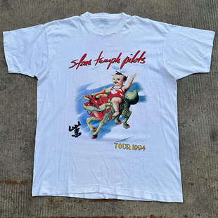 Stone Temple Pilots石庙向导乐队高街cityboy重磅棉摇滚短袖T恤