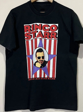 Ringo Starr林戈人像披头士乐队高街摇滚chic嘻哈炸街短袖男女T恤