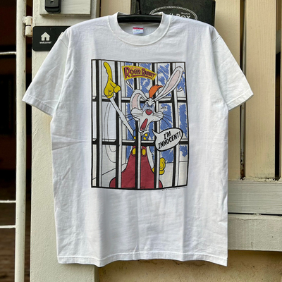 Who Framed Roger Rabbit迪士尼美式复古半袖怀旧落肩潮牌短袖T恤