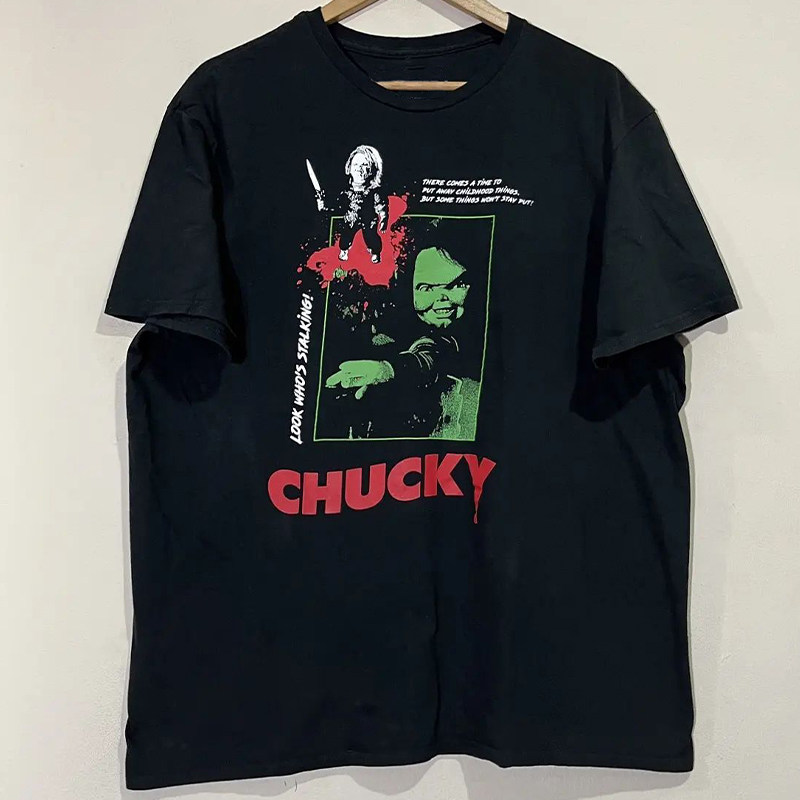 短袖T恤vintage复古男女鬼娃