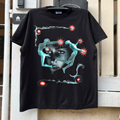 Velvet Rope专辑主题美式 复古半袖 The 小众设计感慵懒风短袖 T恤