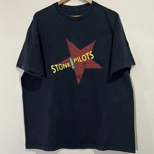 Stone Temple Pilots石庙向导乐队高街嘻哈街舞短袖hiphop男女T恤