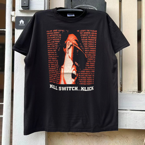 Kill Switch...Klick乐队街头vintage古着重机车风潮牌短袖T恤