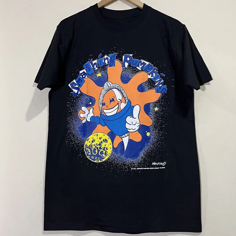 短袖vintage复古男女碎南瓜乐队