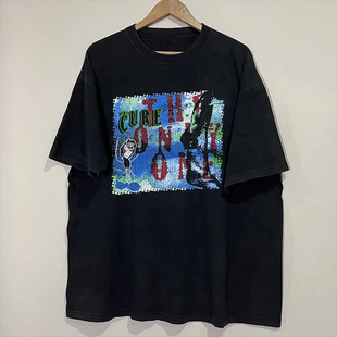 The 男女纯棉质感Tee恤 Cure治疗乐队美潮炸街hiphop嘻哈街舞短袖