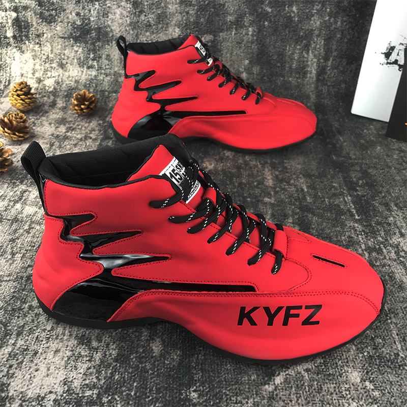 2025秋冬新款百搭潮流男士透气高帮休闲老爹鞋时尚潮牌网红运动鞋