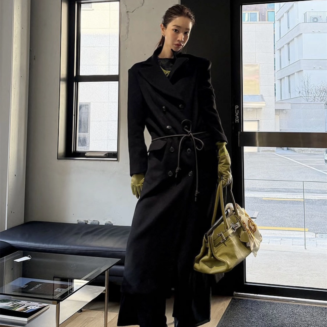 黑色冬季新款韩版毛呢外套女加长款显瘦夹棉流行高个子正肩呢大衣,女装/女士精品,毛呢外套,淘宝优惠券,粉丝福利购,淘宝优惠卷