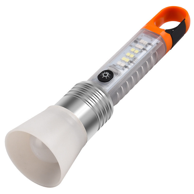 境新款迷你手电筒 强光远射白激光变焦充电户外便携小手电