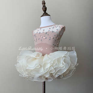 儿童舞蹈服幼儿芭蕾舞练功服短袖蓬蓬裙高级中国舞定制女生体操服