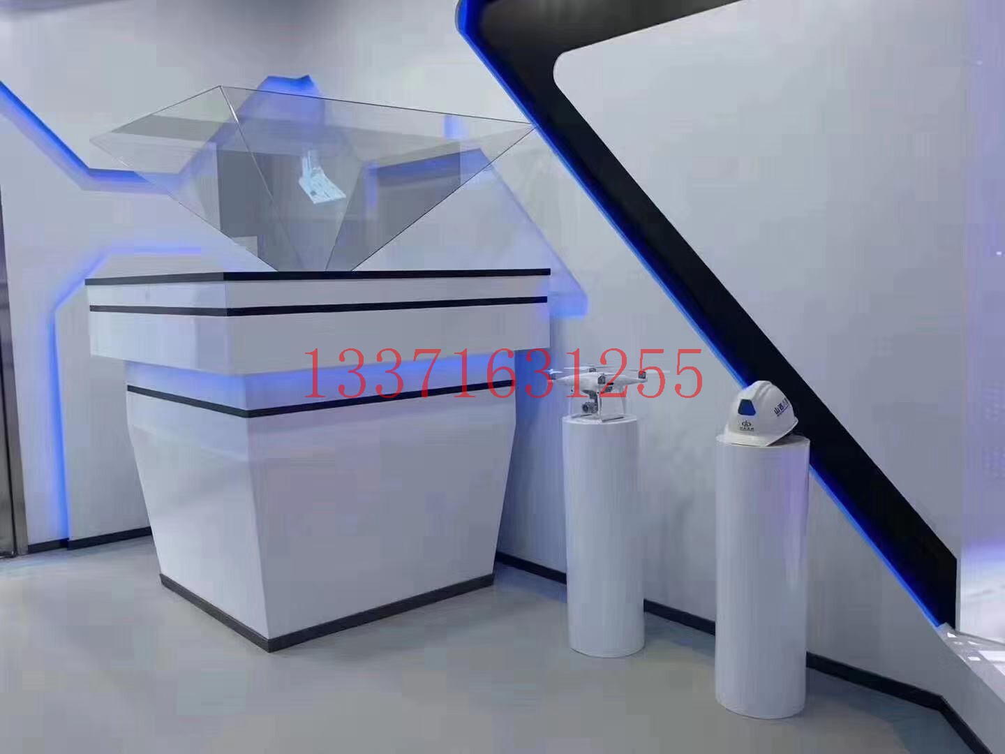 180/270/360/度全息展示柜金字塔3D投影展柜三维立体幻影成像悬浮