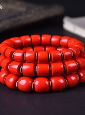 天然朱砂红砂高品质高量含天然红砂《路路通》新款手串上新