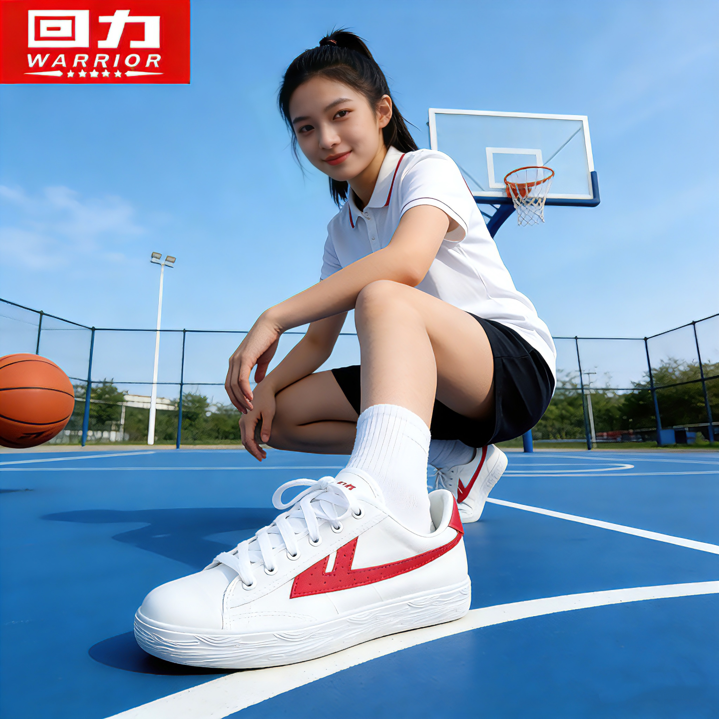 深圳中学生校鞋统一白鞋回力帆布鞋男女系鞋红边蓝球鞋白色网球鞋