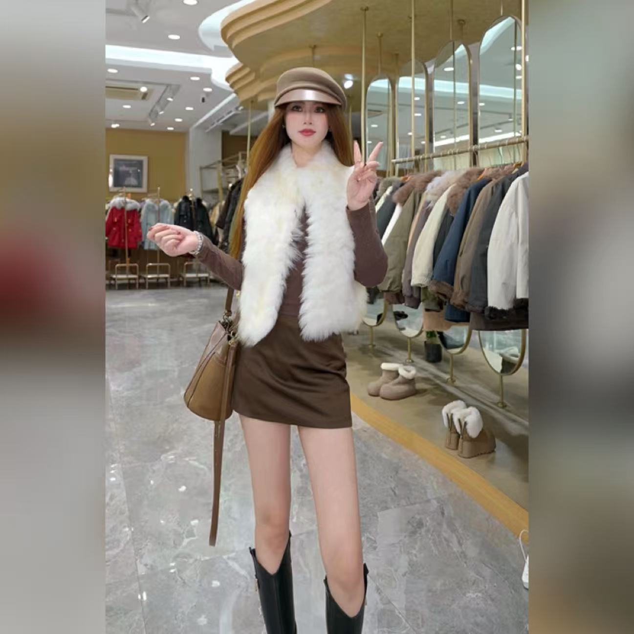 2026海宁新款皮草外套女短款皮草