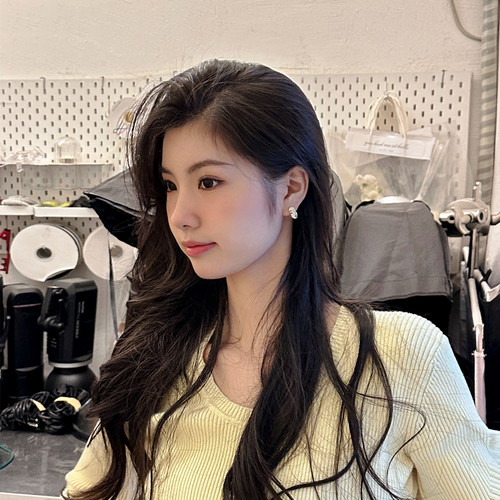 气质耳饰品人脸耳钉女