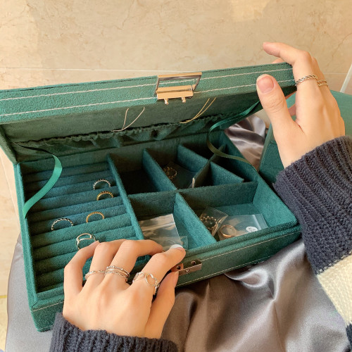 多功能耳环项链高档戒指饰品盒