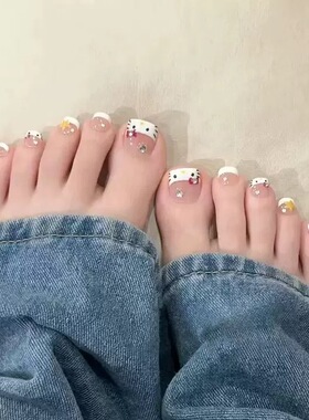 可爱Kitty猫脚趾甲穿戴甲片