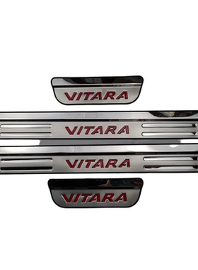铃木维特拉后护板Vitara专用改装门槛条迎宾踏板不锈钢后备箱护板