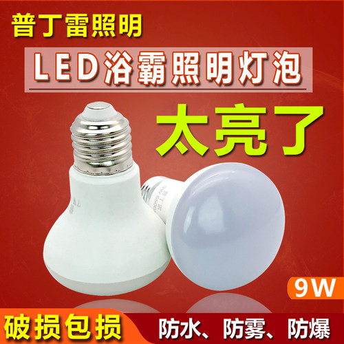 浴霸照明灯泡中间5瓦9w防水