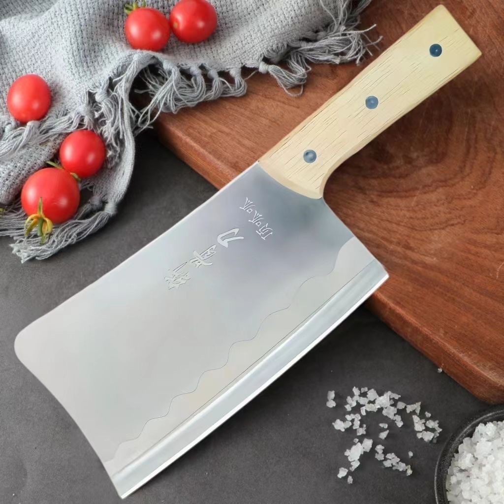 菜刀实木柄耐用加厚不锈钢可磨刀