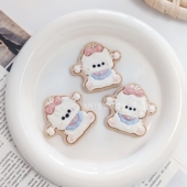 蝴蝶结小狗宠物饼干纯手工自制鸡肉奶酪羊奶淋面猫咪狗狗配餐饼干