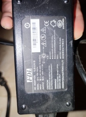 通用中盈ZY60打印机电源适配器FDL1207H电源线30V1.5A圆口三针