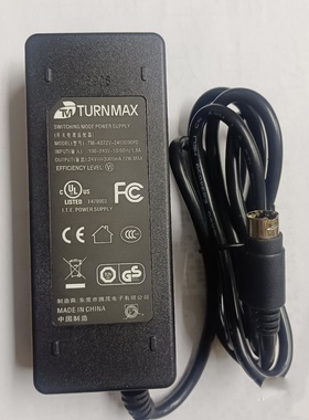 原装TURNMAX TM-K072V-2403000PD 24V3000MA72W三针打印机电源