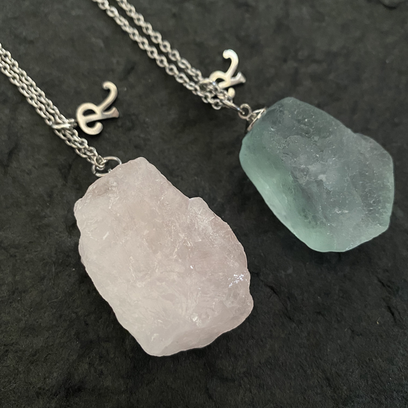 raf sar simonsarchiveredux天然水晶石头吊坠链条男女情侣款项链