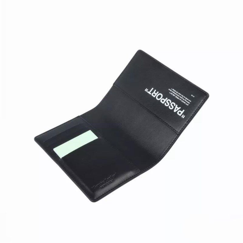 thumbnail for OWBLCGKK double quote slogan PASSPORT letter head layer pickup wallet wallet OFF ID bag passport holder