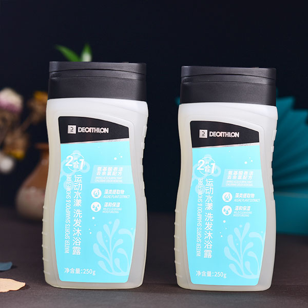 【两瓶】迪卡侬游泳运动去氯沐浴露洗发水二合一250g*2除氯IVA6