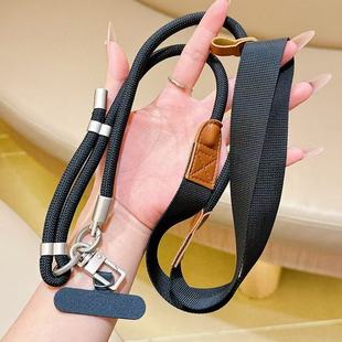 可调节手机挂绳编织斜挎背带多功能户外携带防盗相机挂链金属耐用