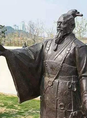 定制冒顿单于周勃陆贾娄敬刘敬刘恒汉文帝雕塑定做刘长雕像摆件