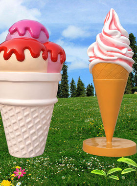 石膏奶油巧克力雪糕雕像定做摆件