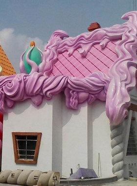 婚庆摄影城堡定做彩绘泡沫雕塑像