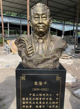 定制袁隆平雕塑玻璃钢孙家栋黄旭华雕像名人肖像程开甲铸铜李四光